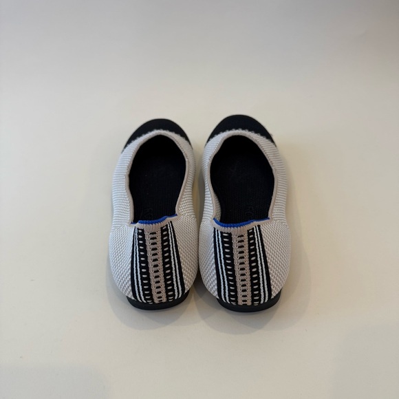 Rothys Elegant Black and White Women's Flats - Picture 3 of 4